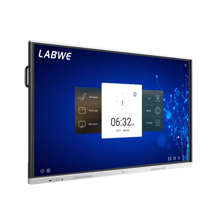 4K Interactive Flat Panel 75inch with Android and Windows for Classroom and Office Meeting