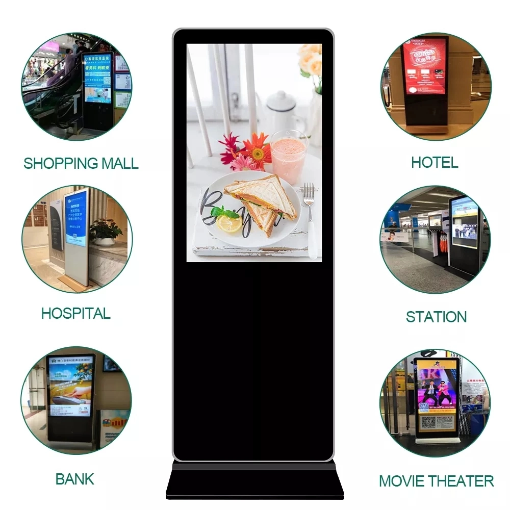 55" 55 Inch Indoor Interactive Koisk Android Touch Screen Android Touch Digital Screen Signage Music Digital Signage