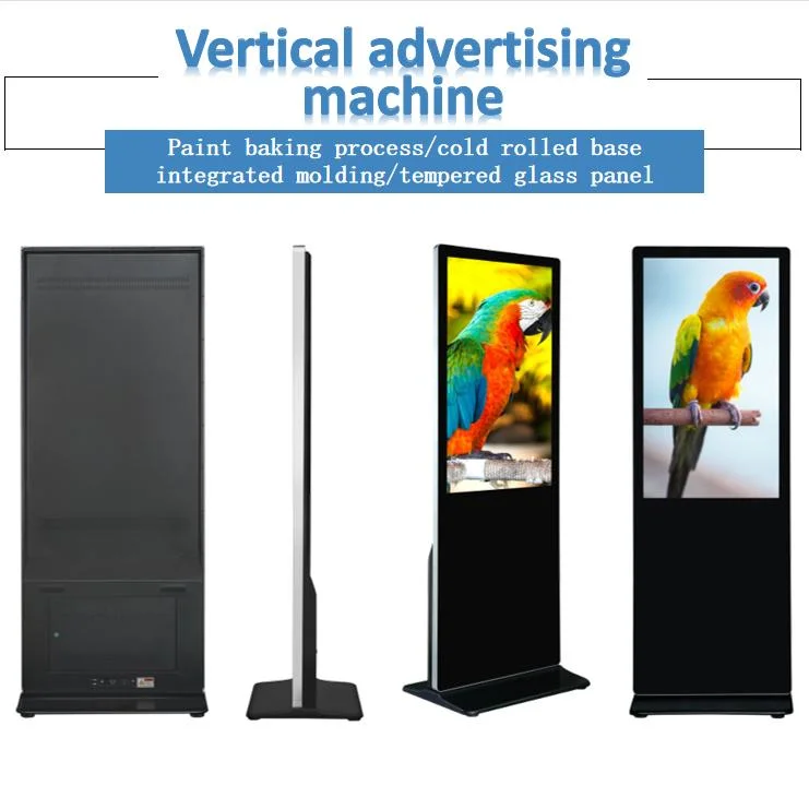 65inch Wheels Floor Stand LCD Display Touch Screen Monitor Advertising Digital Signage