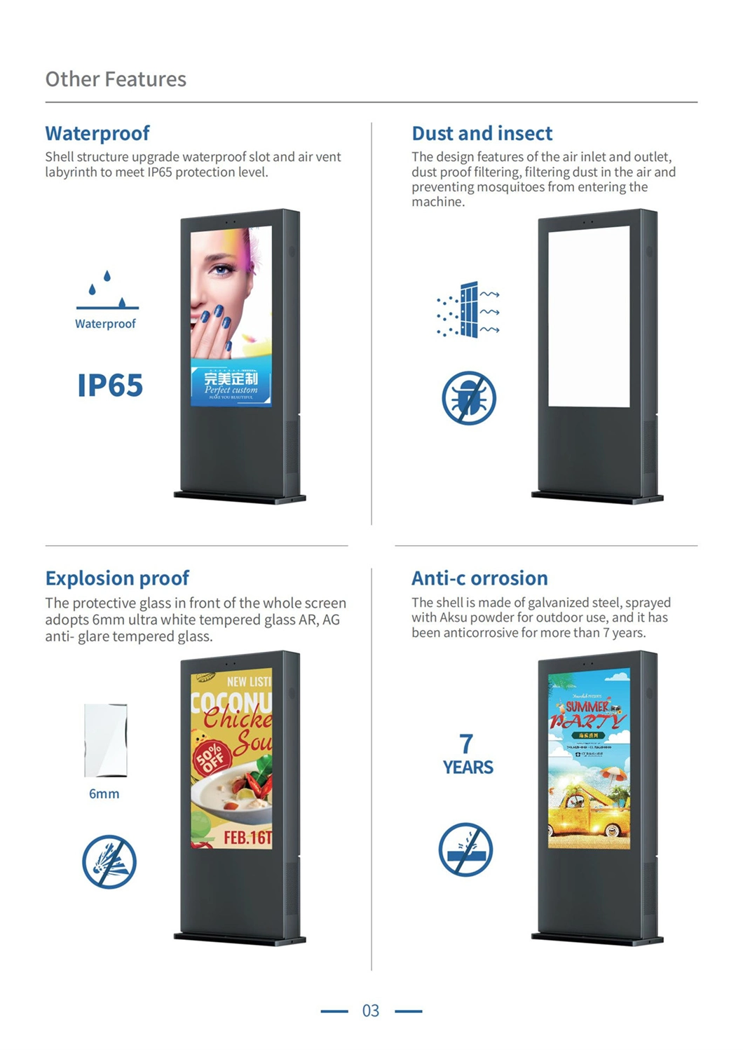 Touch Ad Player 43 Inch Rotation Ad Player Touch Screen Kiosk Outdoor Advertising LED Display Screen Prices LCD Digital Signage