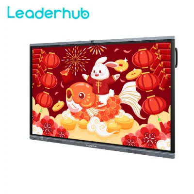 Leaderhub Factory Direct Sale 75-Zoll-Konferenzmaschine Interaktives Smart Board Multi-Touchscreen-Monitore Interaktiver Flachbildschirm Online-Arbeit von zu Hause aus