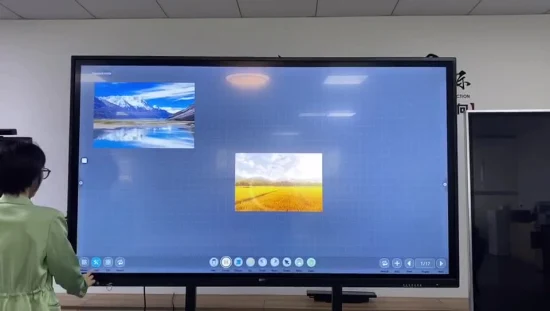 20 Punkte Infrarot-Touch 55 65 75 86 98 110 Zoll interaktiver Flachbildschirm für Schul- und Büro-Whiteboard