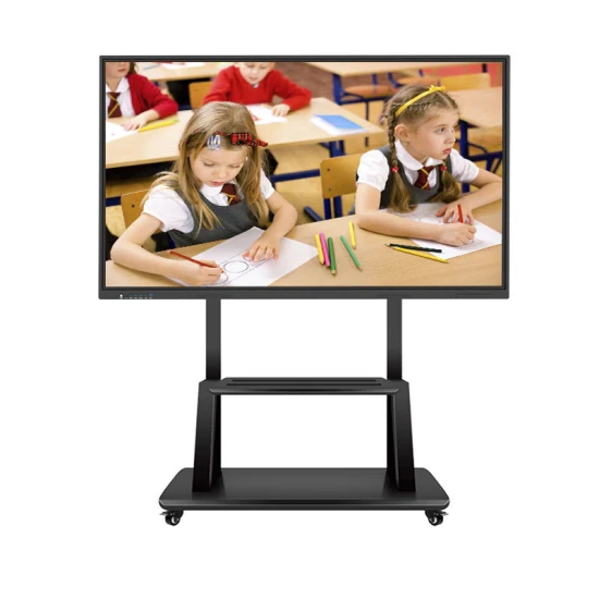 55 bis 110 Zoll 4K-Dual-System-LCD-All-in-One-elektronisches Multi-Touchscreen-Interaktives Whiteboard-Smartboard mit Kameramikrofon für Konferenzklassenzimmer