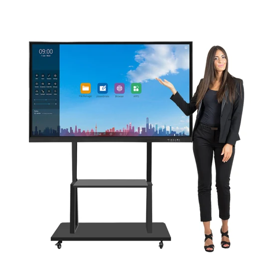 OEM-Hersteller Ifpd Ifp Android Windows 65 75 86 98 100 Zoll 4K-Display Smart Board Touchscreen Digitaler All-in-One-PC Interaktiver Flachbildschirm für Bildung