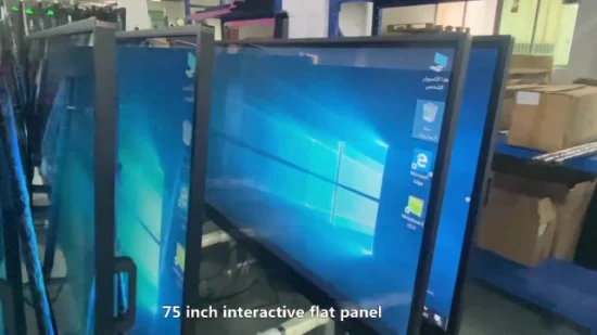 Hochwertiges, intelligentes, interaktives, blendfreies 4K-Panel, digitales, intelligentes Whiteboard mit zwei Systemen