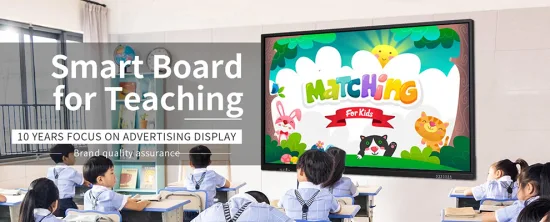 OEM Factory 4K-Klassenzimmer-TV-Display, interaktiver Flachbildschirm, digitales Schreiben, LCD-Whiteboard, Touchscreen, Smart Board für Unterricht und Besprechungen