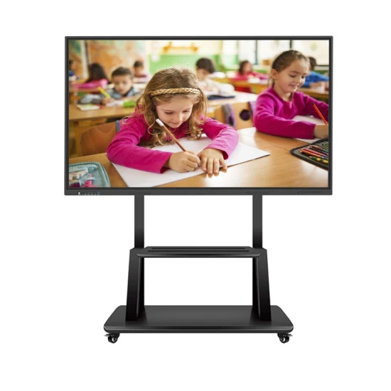 Neupreis: 98-Zoll-Smart-Whiteboard mit integriertem Kameramikrofon und drahtloser Projektion, interaktives LCD-Smartboard mit Flachbildschirm für Videokonferenzen und Bildung